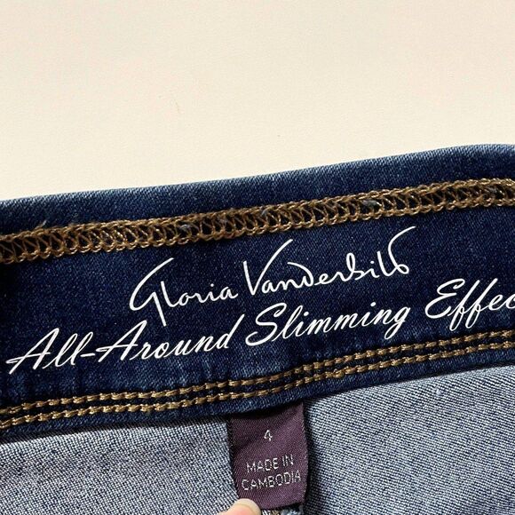 Gloria Vanderbilt All Around Slimming Effect Low-Rise Skinny Jeans Size 4 EUC - Picture 3 of 12